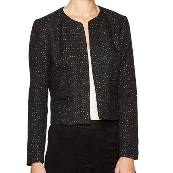 Nine West Sparkle Tweed Blazer
